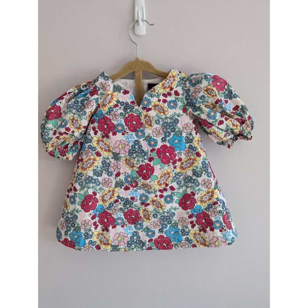 Something Navy Baby Girl Dress and Bloomers Matching Set 6 months